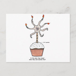 Postal Feliz cumpleaños Neuron Cupcake