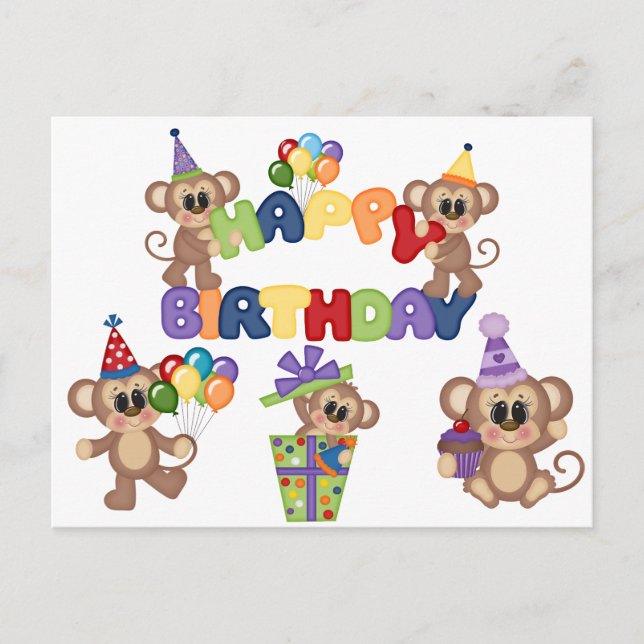 Postal Feliz Cumpleaños Niños (Anverso)
