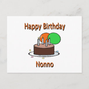 Postal Feliz cumpleaños no abuelo italiano cumpleaños Des