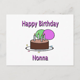 Postal Feliz cumpleaños Nonna Abuela italiana cumpleaños