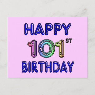 Postal Feliz cumpleaños número 101