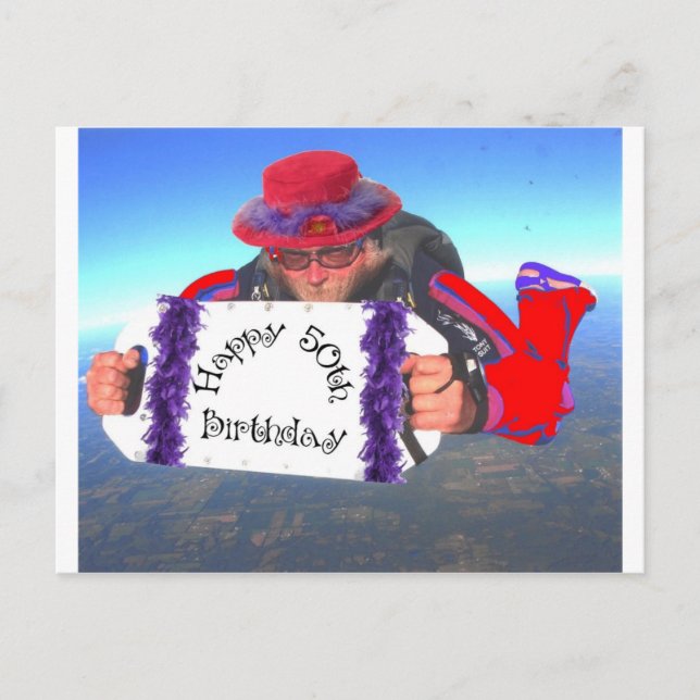 Postal Feliz cumpleaños número 50 (Anverso)