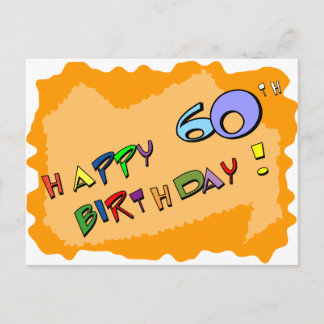 Postal ¡Feliz cumpleaños número 60!