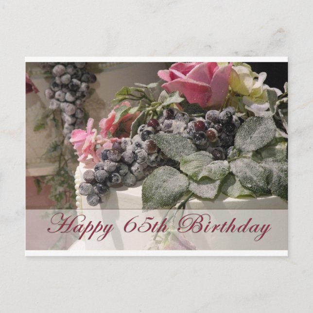 Postal Feliz cumpleaños número 65 (Anverso)