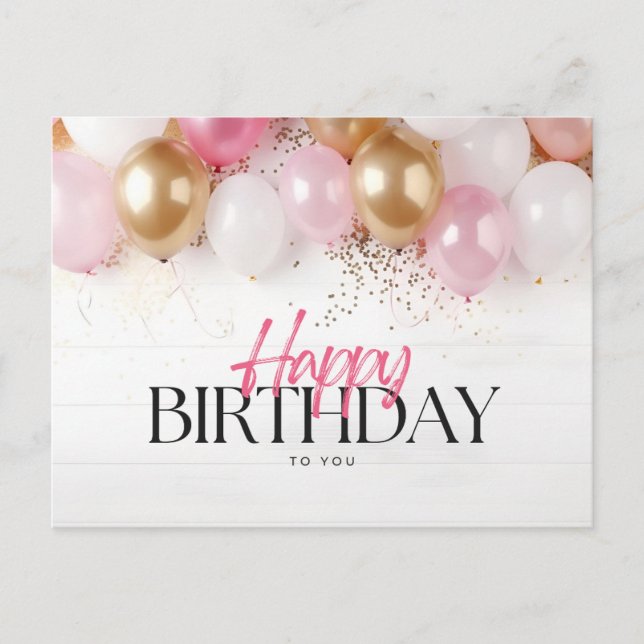 Postal Feliz cumpleaños para ti (Anverso)