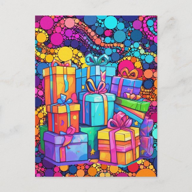 POSTAL FELIZ CUMPLEAÑOS PARA TI (Anverso)