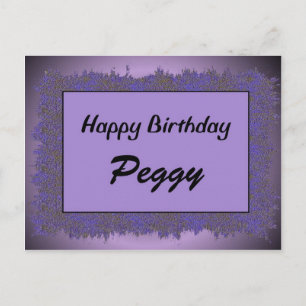 Postal Feliz cumpleaños Peggy
