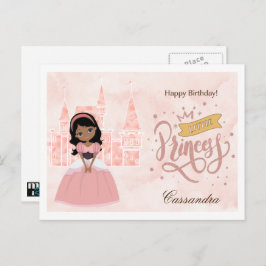Postal Feliz Cumpleaños, Pequeña Princesa. Nombre Persona