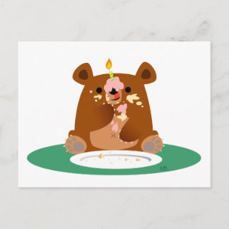 Postal ¡Feliz cumpleaños, pequeño oso!