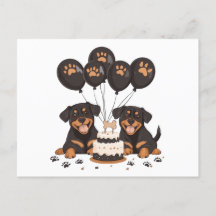 Feliz Cumpleaños Perros Rottweiler