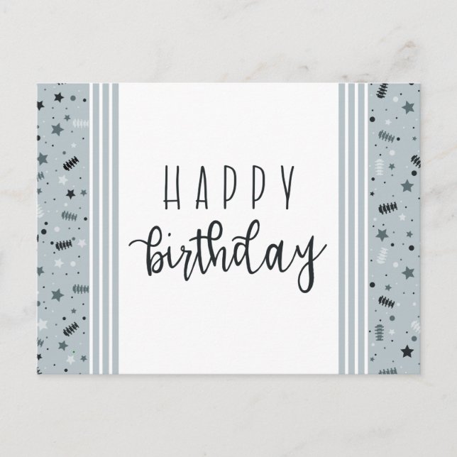 Postal Feliz cumpleaños, quiropráctica (Anverso)
