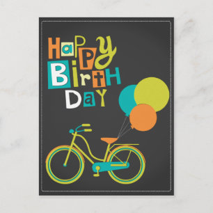 Postal Feliz cumpleaños retro