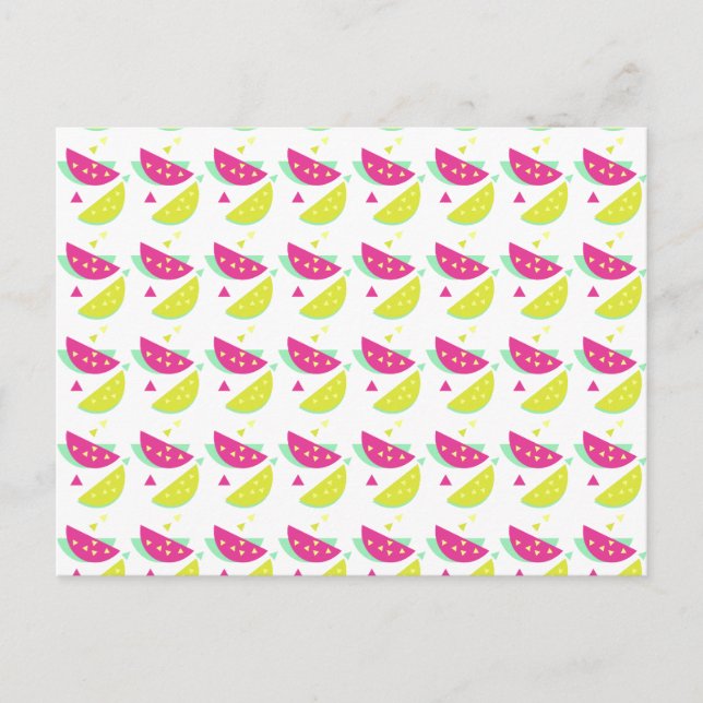 Postal Feliz Cumpleaños Sandía Limonada (Anverso)