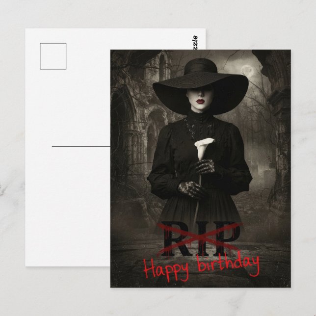 Postal Feliz Cumpleaños Sarcástico (Anverso / Reverso)