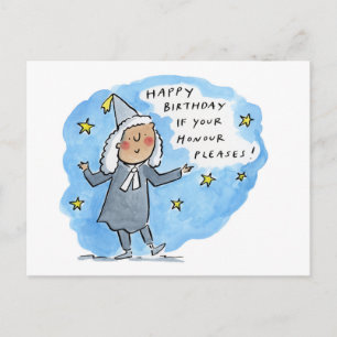 Postal Feliz cumpleaños si su señoría lo permite