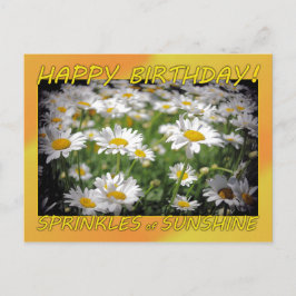 Postal Feliz cumpleaños Sunshine