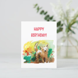 Postal ¡Feliz cumpleaños! West highland terrier!