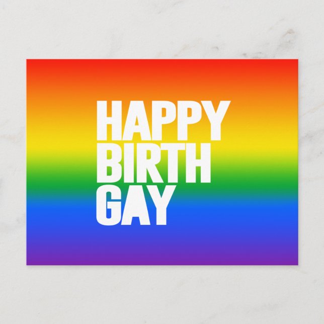 Postal Feliz Cumplegay (Anverso)