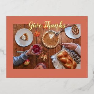 Postal feliz de Acción de Gracias, tarjeta de Acci