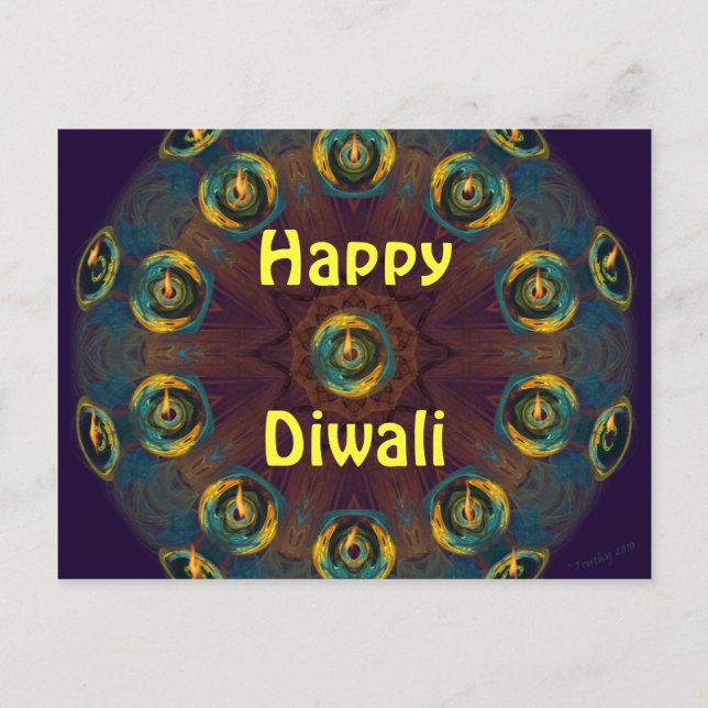 Postal feliz de Diwali (Anverso)