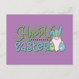 Postal feliz de Gnome de Pascua