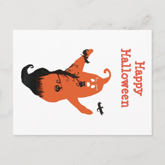 Postal feliz de Halloween (Anverso)