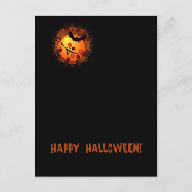 Postal feliz de Halloween (Anverso)