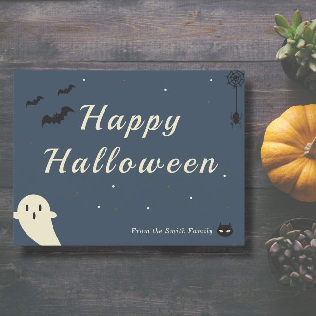 Postal feliz de Halloween (Happy Halloween Postcard)