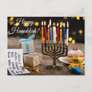 Postal feliz de Hanukkah