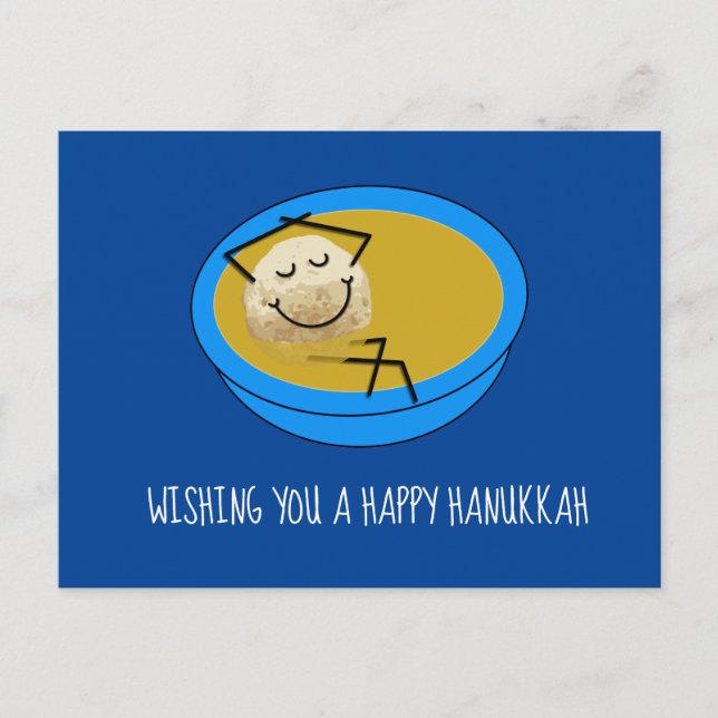 Postal feliz de Hanukkah (Anverso)
