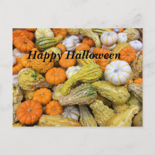 Postal feliz de las calabazas de Halloween