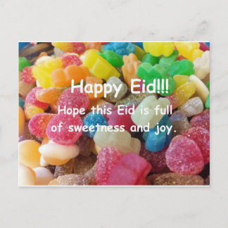 Postal feliz de los dulces de Eid