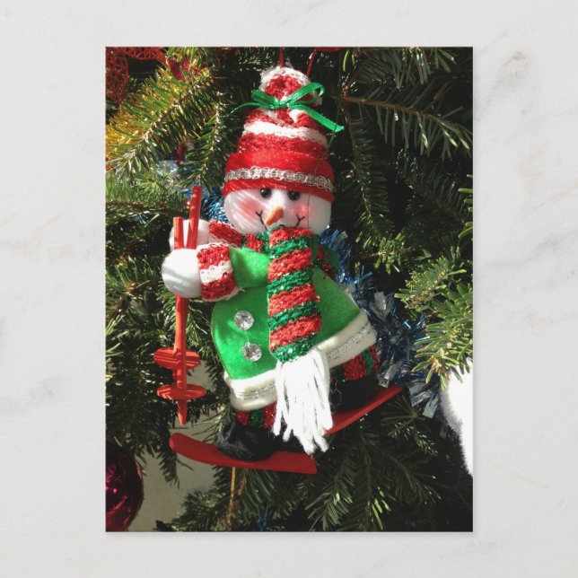 Postal feliz de Snowman (Anverso)