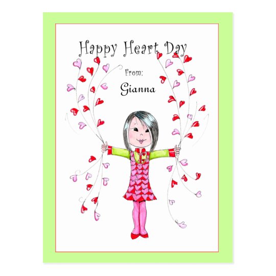 Postal feliz del día del corazón