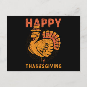 Postal Feliz Día de Acción de Gracias Pavo Día Familia Ni