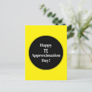 Postal Feliz Día de Aproximación Pi 22 de Julio Nerd Mate