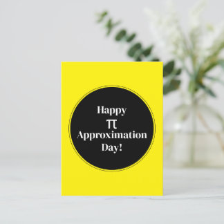Postal Feliz Día de Aproximación Pi 22 de Julio Nerd Mate