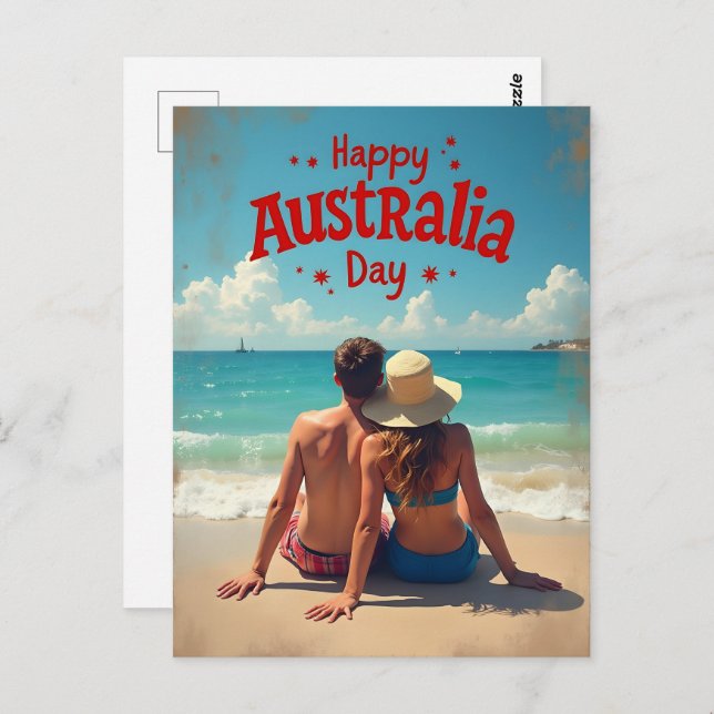 Postal Feliz Día de Australia (Anverso / Reverso)