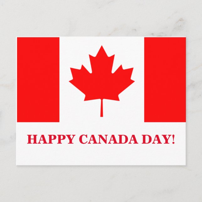 POSTAL FELIZ DÍA DE CANADÁ (Anverso)