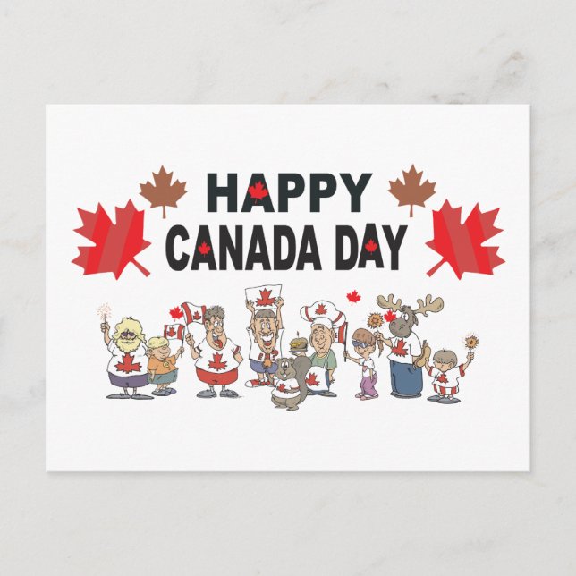 Postal Feliz Día de Canadá (Anverso)