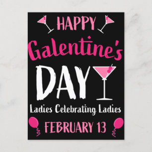 Postal Feliz Día de Galentine el 13 de febrero