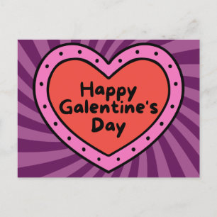 Postal Feliz Día de Galentine San Valentín Platónico