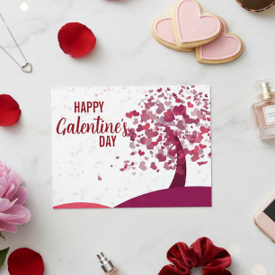 Postal Feliz Día de Galentines Árbol del Corazón