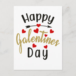 Postal Feliz Día de Galentines Valentines Amores Amistade