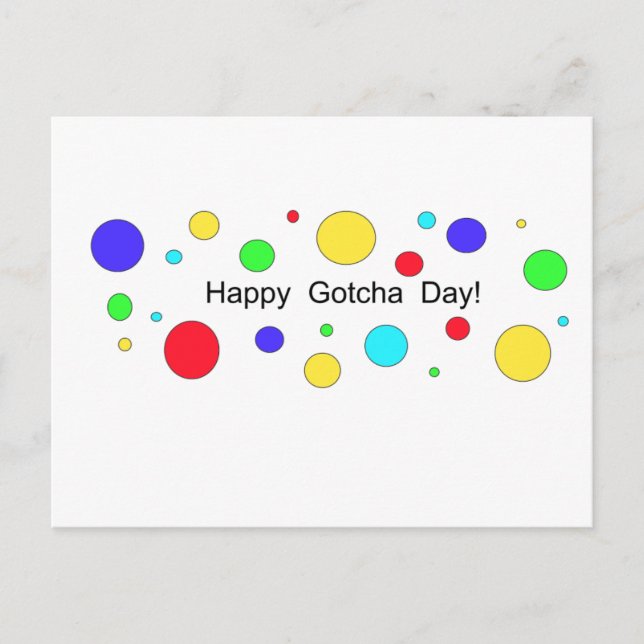 Postal ¡Feliz Día de Gotcha! (Anverso)