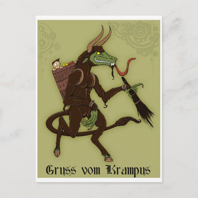 Postal ¡Feliz Día de Krampus! (Anverso)
