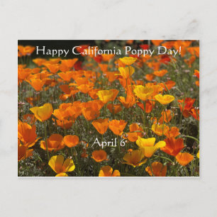 Postal ¡Feliz Día de la Adormidera de California!