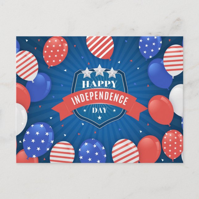 Postal Feliz Día de la Independencia (Anverso)