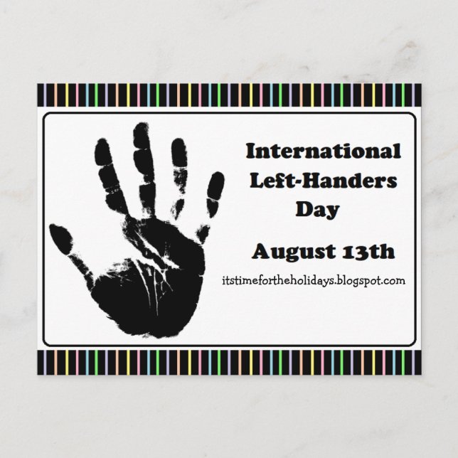 Postal Feliz Día de la Izquierda, 13 de agosto (Anverso)