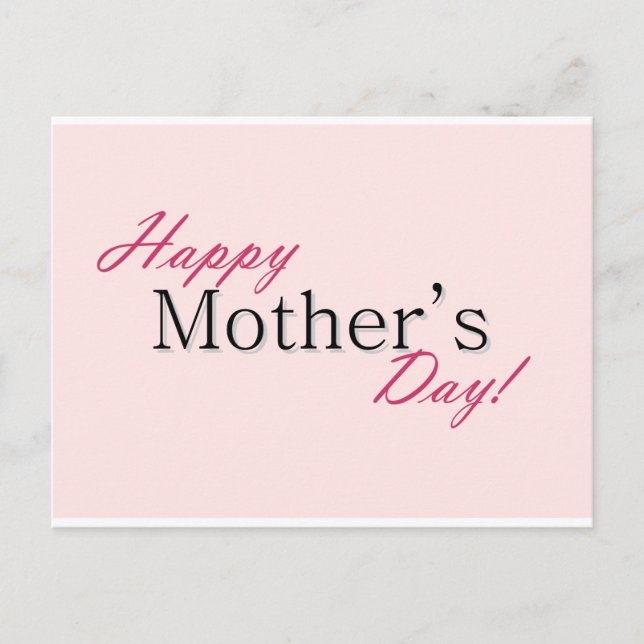 Postal Feliz día de la madre (Anverso)